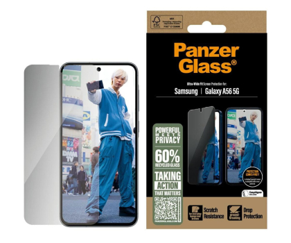 Szkło i folia ochronna PanzerGlass Ultra-Wide Fit do Samsung Galaxy A56 5G privacy